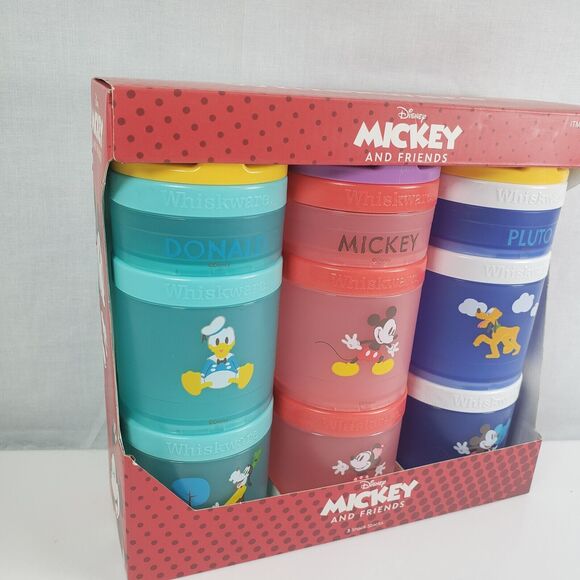 Whiskware Snack Containers Disney 3 pack BPA and Phthalate-free Dishwasher Safe - Picture 3 of 16